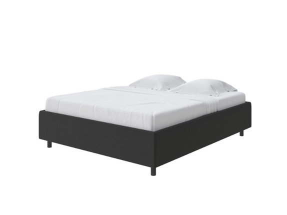 Кровать в спальню Como (Veda) Base 1 140x200, Велюр (Forest 520 Темно-серый) в Когалыме - изображение
