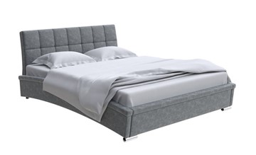 Кровать спальная Corso-1L 160x200, Велюр (Gratta 4 Серый космос) в Сургуте