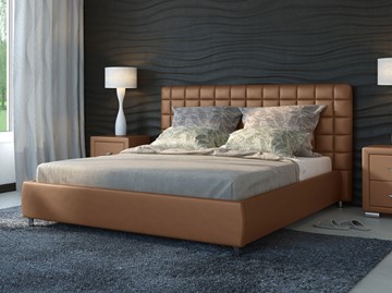 Кровать 2-х спальная Corso-3 180x200, Экокожа (Бронзовый перламутр) в Лангепасе