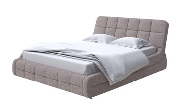 Спальная кровать Corso-6 140x200, Рогожка (Levis 25 Светло-коричневый) в Пыть-Яхе