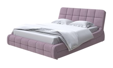 Двуспальная кровать Corso-6 140x200, Рогожка (Тетра Слива) в Сургуте