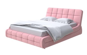Кровать Corso-6 140x200, Велюр (Casa Жемчужно-розовый) в Лангепасе