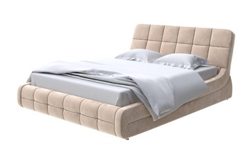 Кровать двуспальная Corso-6 140x200, Велюр (Лофти Бежевый) в Урае