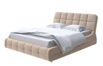 Спальная кровать Corso-6 160х200, Флок (Бентлей Какао) в Советском