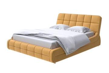 Кровать спальная Corso-6 200х200, Микрофибра (Diva Шафран) в Лангепасе