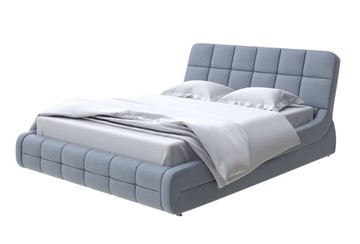 Кровать двуспальная Corso-6 200х200, Микрофибра (Diva Светло-серый) в Урае