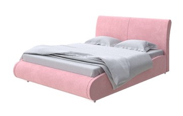 Кровать спальная Corso-8 Lite 200x200, Велюр (Casa Жемчужно-розовый) в Когалыме