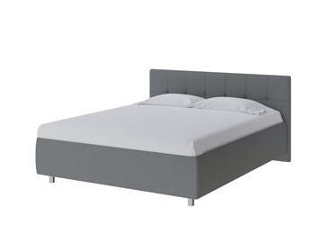 Двуспальная кровать Diamo 200х200, Рогожка (Savana Grey (серый)) в Когалыме