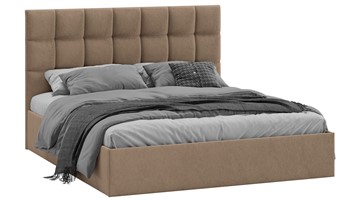 2-спальная кровать Эмбер тип 1 (Микровелюр Wellmart Latte) в Лангепасе