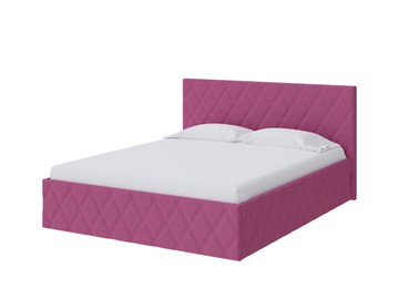 Кровать 2-спальная Fresco 140х200, Рогожка (Savana Berry (фиолетовый)) в Нижневартовске