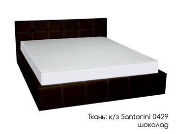 Кровать двуспальная Грета 160х200 (шоколад) без основания в Нефтеюганске