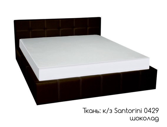 Кровать спальная Грета 160х200 (шоколад) с подъёмным механизмом в Лангепасе - изображение