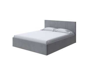 Двуспальная кровать Helix Plus 180х200, Велюр (Ultra Осенний туман) в Лангепасе