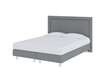 Спальная кровать London Boxspring Elite 160х200, Рогожка (Savana Grey (серый)) в Сургуте
