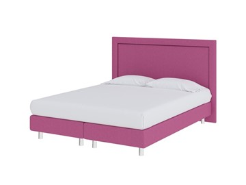 Спальная кровать London Boxspring Elite 180х200, Рогожка (Savana Berry (фиолетовый)) в Лангепасе