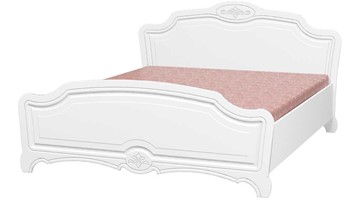 Спальная кровать Лотос (Лак-Белый Жемчуг) 160х200 в Радужном
