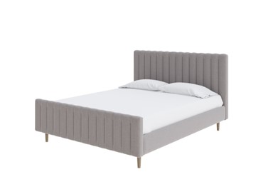 Кровать Madison 160x200, Искусственная шерсть (Лама Светло-серый) в Урае