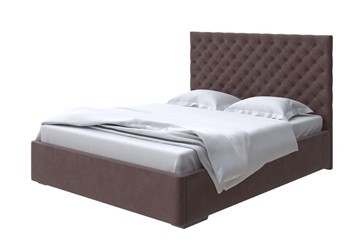 Кровать в спальню Modena 160x200, Микровелюр (Manhattan Лесной каштан) в Сургуте