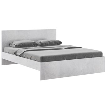 Кровать двуспальная Осло М14 с настилами Лайт (Цемент светлый) в Нягани