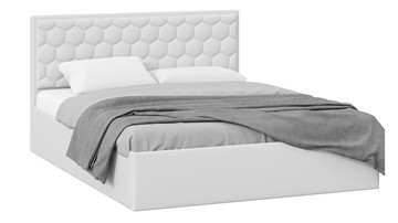 Кровать 2-спальная Порто (Экокожа белая Polo) в Урае