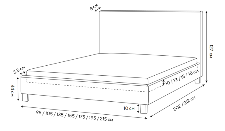 Кровать в спальню Routa 200х200, Велюр (Monopoly Мятный лёд (670)) в Лангепасе - изображение 1