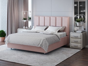 Кровать 2-спальная Routa 200х200, Велюр (Ultra Розовый мусс) в Югорске