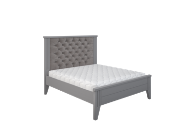 Кровать с каретной стяжкой Верона 1400, Серый в Лангепасе