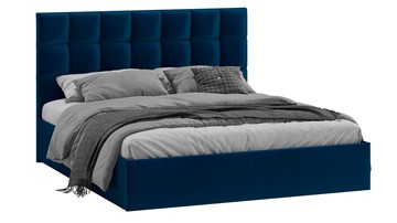 Двуспальная кровать с подъемным механизмом Эмбер (Велюр Confetti Blue) в Радужном