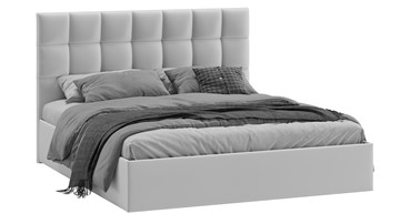 2-спальная кровать с подъемным механизмом Эмбер (Велюр Confetti Silver) в Лангепасе