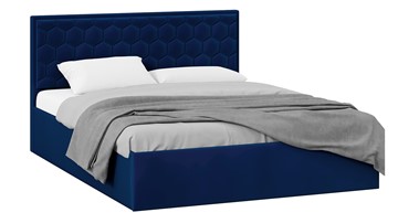 Кровать с подъемным механизмом Порто (Велюр Confetti Blue) без заглушины в Югорске
