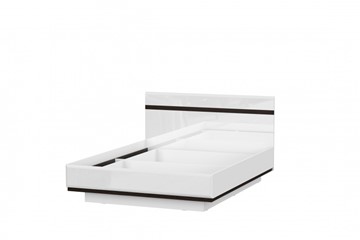 Кровать 2-х спальная Соло универсальная 1,6х2,0, белый/белый глянец/венге в Югорске
