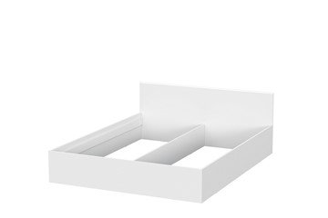 Кровать двуспальная Токио (1,6х2,0), белый текстурный в Нефтеюганске