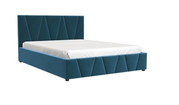 Кровать в спальню Вендетта (вариант 1 велюр) 1600х2000 с основанием в Лангепасе