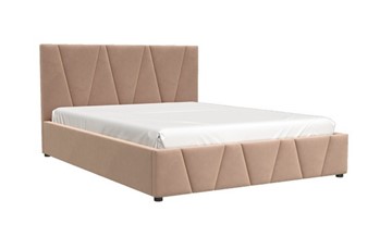 Двуспальная кровать Вендетта (вариант 3 велюр) 1600х2000 с основанием в Радужном
