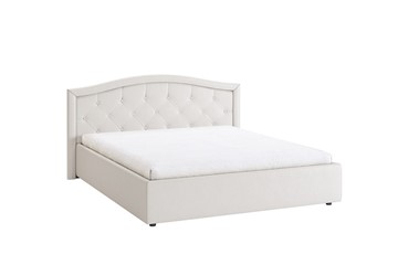 Спальная кровать Верона 1,6 белый (экокожа) в Лангепасе