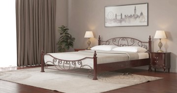 Кровать 2-спальная СВ-Стиль Барон 160*200 с основанием в Сургуте