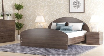 Кровать полутороспальная Валенсия, 140х200 с основанием, венге в Урае