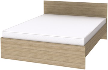 Двуспальная кровать K16 с основанием, цвет Дуб Сонома в Урае