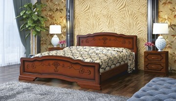 Кровать спальная Карина-6 (Орех) 160х200 в Урае