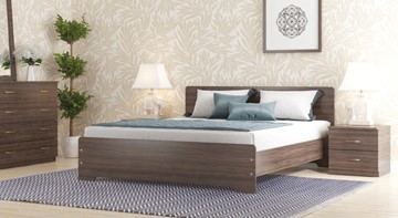 Кровать спальная Золушка, 160х200 с основанием, венге в Нягани