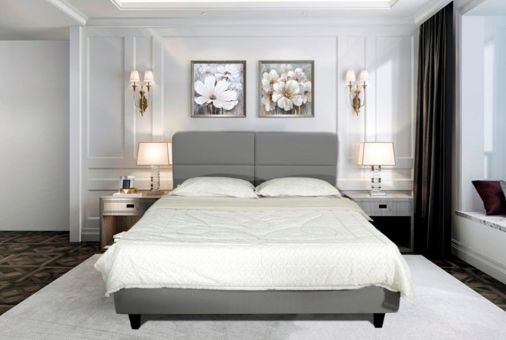 Кровать 2-спальная без механизма с высокими ножками Орландо 1650х2100 мм в Лангепасе - изображение 5