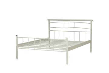 Двухспальная кровать 42.25 ТОКИО, металл белый в Ханты-Мансийске