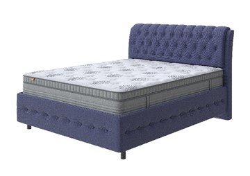 2-спальная кровать Como (Veda) 4 Grand 180х200, Рогожка (Firmino Полуночный синий) в Лангепасе