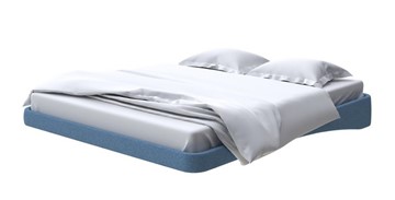 Парящая кровать 160х200, Искусственная шерсть (Лама Индиго) в Лангепасе