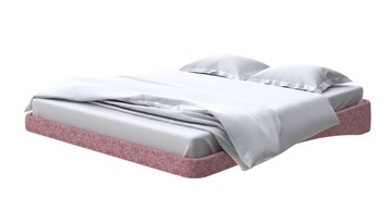 Парящая кровать 160х200, Рогожка (Levis 62 Розовый) в Лангепасе