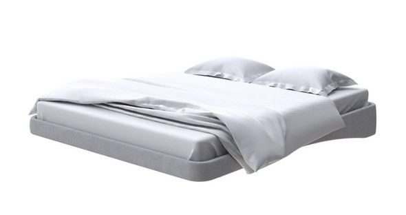 Парящая кровать 160х200, Рогожка (Тетра Стальной) в Лангепасе - изображение