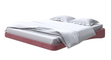 Парящая кровать 160х200, Велюр (Ultra Багряный) в Урае