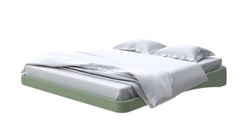 Парящая кровать 2-спальная 180х200, Искусственная шерсть (Лама Авокадо) в Лангепасе