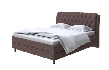 Кровать 1,5-спальная Como (Veda) 4 140х200, Искусственная шерсть (Лама Шоколад) в Лангепасе