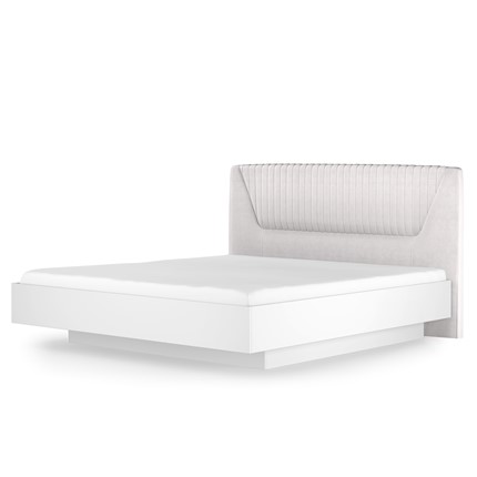 Кровать с механизмом полуторная Марсель-11 (Белый, ткань Catania white) 1400 в Сургуте - изображение